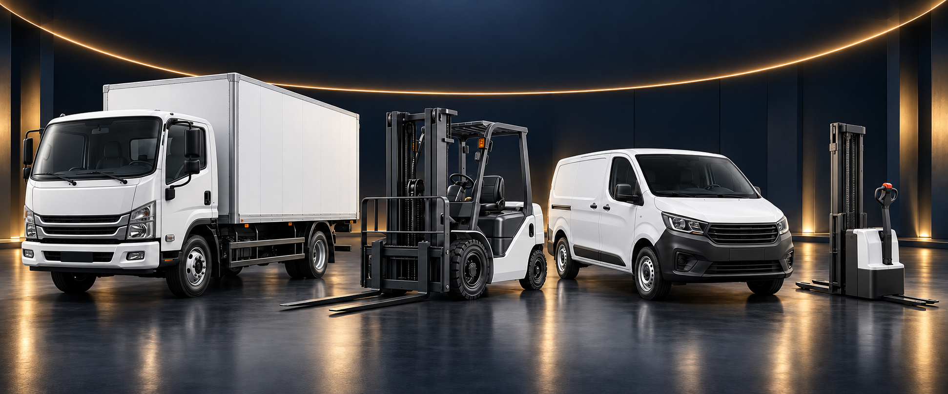 Trucks · Warehousing · Logistics equipment